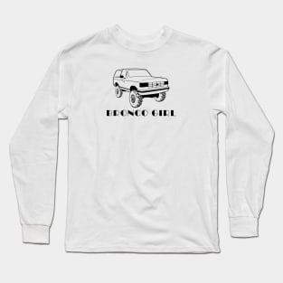 1987-1991 Bronco Girl Black Print Long Sleeve T-Shirt